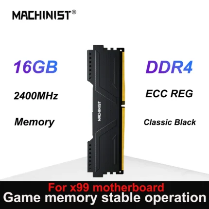 MACHINIST RAM DDR4 16GB 2400MHz Server MemoryHeat Sink Only works with DDR4 RAM X99 motherboard