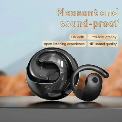 OWS Wireless Headphones Comfortable Ear Hook Touch Control Earbuds with Mic Wireless Bluetooth Headset for Phone Earphones Game