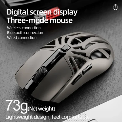 SMAILWOLF RS8  1000Hz Bluetooth mouse, 10000dpi, three-mode connection, lightweight macro gaming mouse notebook computer